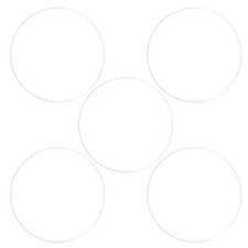 5pcs 44mm Soft PET Anti-Fingerprint Clear Round Watch Glass Screen Protectors