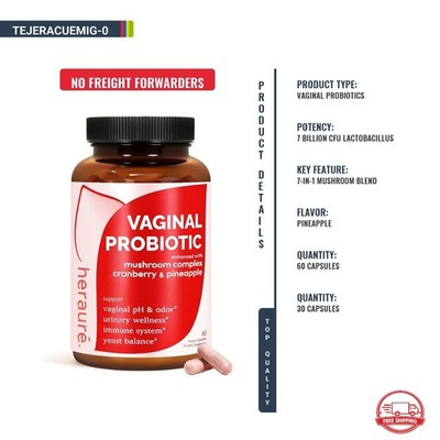 Probioticos Vaginales Salud Intima Balance de pH Flora y Olor Mujer 60 Caps