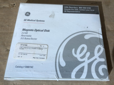 GE Operating System and Application Software CDs Magneto Optical Disk 2.3 GB