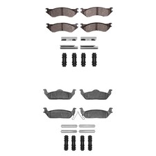 For Ford F-150 Heritage 04 Brake Pad Set Super Heavy Duty Semi-Metallic Front &