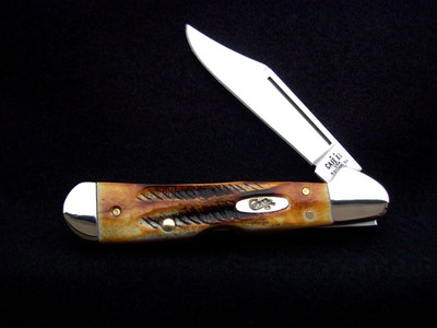 Case XX 6.5 Bone Stag SS Mini Copperlock Pocket Knife
