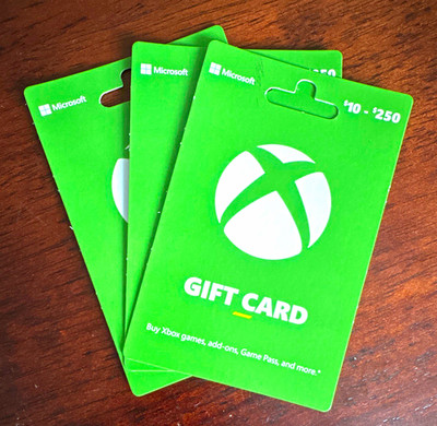Unscratched Microsoft Xbox Gift Card(s) $250 USD each