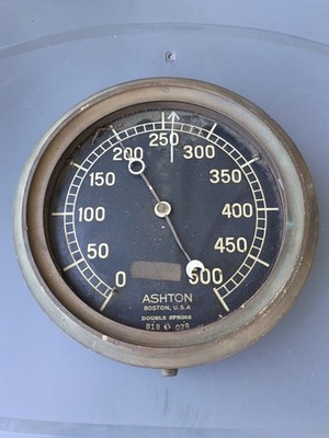 Ashton Valve Company Industrie Manometer Zug, Marine Gusseisen 500