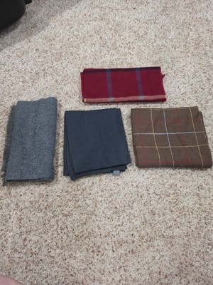 Set Of 4 Various Scarfs 52 And 70 Inch.