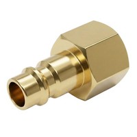 "20X Kupplungsstecker Mit Innengewinde 3/8\" Aus Messing Druckluftkupplung-Stecker"