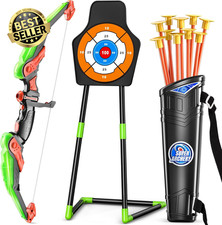 TMEI Bow and Arrow Set for Kids w/ LED Lights, Suction Cup Arrows, Target, 3-12