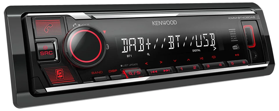 Kenwood Lenkrad Bluetooth USB DAB Autoradio für Nissan Cube Frontier Juke Navara - Bild 4 von 4