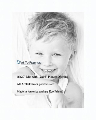 ArtToFrames Custom Super White Picture Photo Frame Mat Matting Board