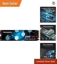 Next-Gen S500 Pro 512GB M.2 PCIe SSD - Fast Read Speeds, Reliable Black Design