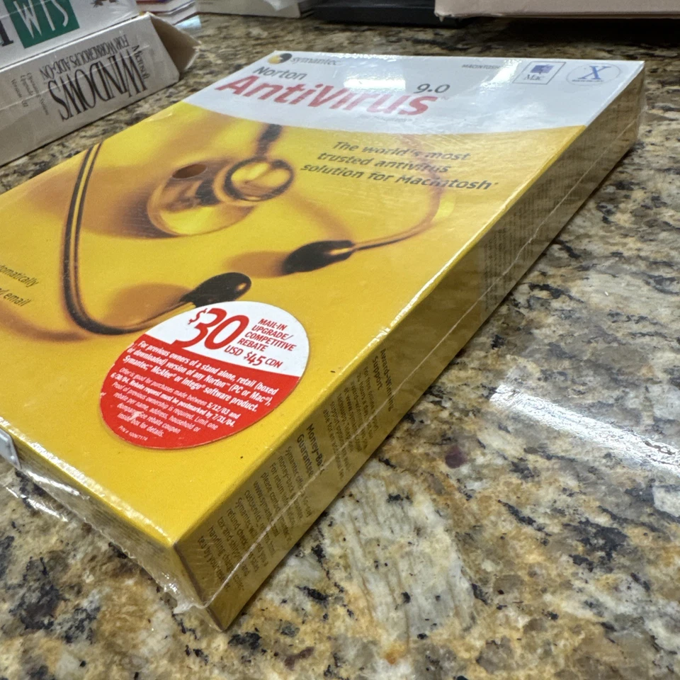 Norton Antivirus 2003 MAC ANTIVIRUS 9.0 VERSION SEALED NEW VINTAGE - Image 3 of 4