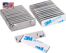 Magreen Strong Magnetic Name Badge Holders with Steel Back Plate, 24 Pack Name T