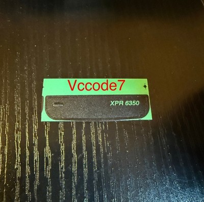 Motorola XPR6350 Front Name plate label