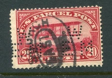 United States #Q8 Parcel Post Airplane Perfin 20 Cents [Used]