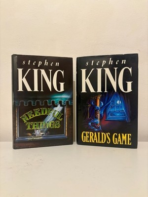 Needful Things & Gerald's Game by Stephen King - Hardback Book Club Editions