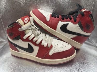Size 1.5Y Nike Air Jordan 1 Retro OG High Chicago Lost and Found 