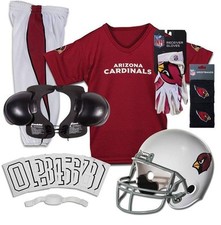 Arizona Cardinals Kids NFL 10pc Deluxe Football Uniform Set, Medium