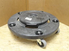 250635 New-No Box; Rubbermaid FG264000BLA Brute Trash Can Dolly; 6 x 18"; 250LB