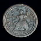 GB GEORGE I COPPER HALFPENNY 1724 ++ SHARP GRADE!! ++ [208-11]