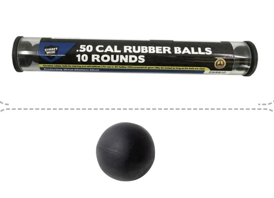 1 管橡胶球 10 圆形填充适用于警察 0.50 卡尔胡椒发射器 * 阅读 * — 第 2/4 张图片