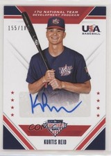2020 Panini USA Baseball Stars & Stripes 155/182 Kurtis Reid #17U-KR Auto a8r