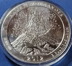 A 2012 Hawaii Volcanoes National Park 5 oz America the Beautiful Bullion Coin