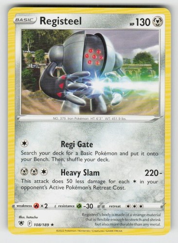 Registeel 108/189 Rare Astral Radiance Near Mint