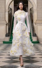 Zimmermann Matchmaker Daisy Midi Dress Size AU2