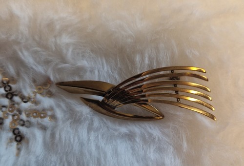 Brosche Anstecknadel Gold 333 8K Vintage alt Handarbeit Herstellerstempel Punzen - Bild 16 von 19
