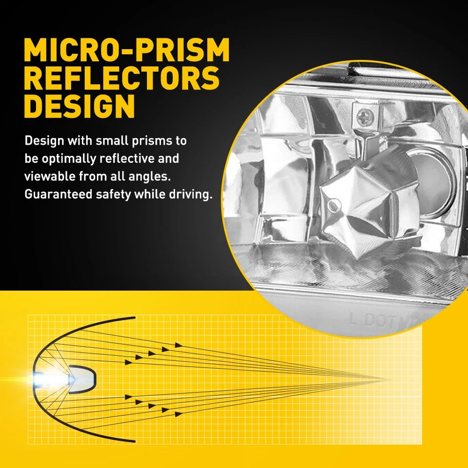 For 1995-99 Chevrolet Tahoe 1994-1998 Chevrolet C10 Left & Right DRL Headlights Foto 4 de 4