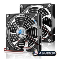 120mm 12V Computer Fan 2-Pin DC Cooling Fan 1800RPM Dual Ball Bearing 12 Volt Hi