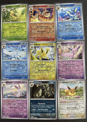 Pokemon PRISMATIC EVOLUTIONS Reverse Holo/Holo Choose Your Card! Eeveelutions NM