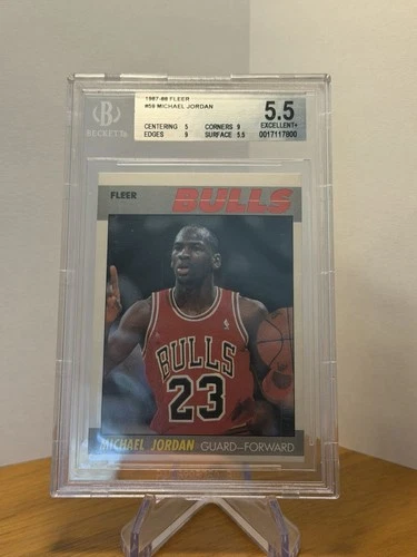 1987 Fleer Jordan BGS 5.5
