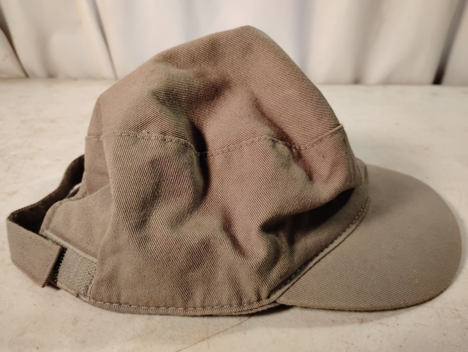 Puma Beige Hat Onesize Adjustable Distressed. - image 5