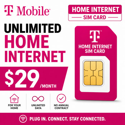 T-Mobile Unlimited Data SIM High Speed 5G Home Internet Hotspot-See Description