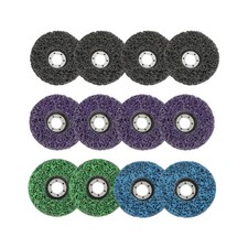 12 Pack 4-1/2"x7/8" Diamond Discs 4 Types Paint Stripper Discs for Angle Grinder