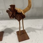 Vintage Pair of 16” Burl Wood Folk Art Hand Carved Birds — photo 6