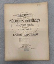 Luigi Legnani Op 222 Cahier No. 3 Guitar Sheet Music Classical Italian Vintage