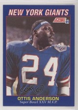 1991 Score Factory Set Bonus New York Giants Ottis Anderson #B4 0kb5