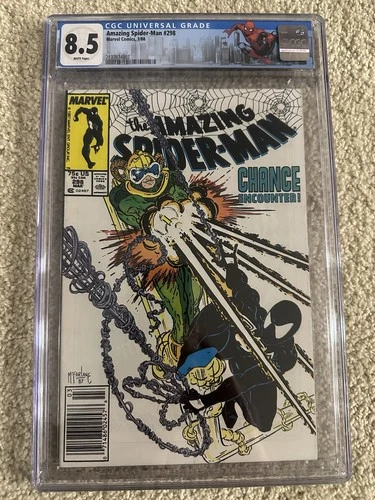 Amazing Spider-Man #298 - 1st McFarlane - Newsstand & Custom Label - CGC 8.5