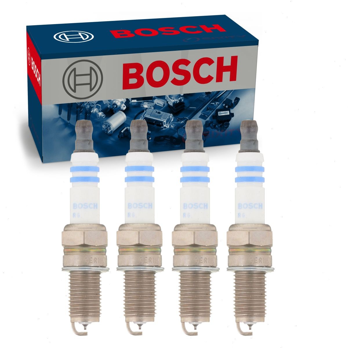 4 pc Bosch Double Iridium Spark Plugs for 2017-2019 Fiat 124 Spider 1.4L L4 bg