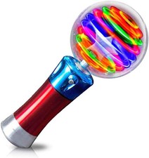 ArtCreativity Spinning Light Up Toy Wand   Magic Ball with LED Lights,...