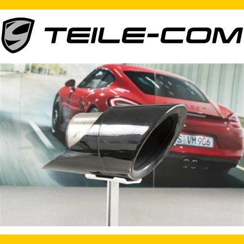 ORIG. Tuyau d'échappement Porsche Macan noir/systeme d'échappement sport/optique - Picture 1 of 3