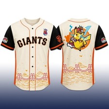 NEW 2026 SF Giants Worlds Night Pikachuu Jersey Full Size