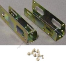 Lot10 Sets Mounting Rails,3.5" HD/Hard Disk Drive 5.25"Bay Case Mount SHIP DISC