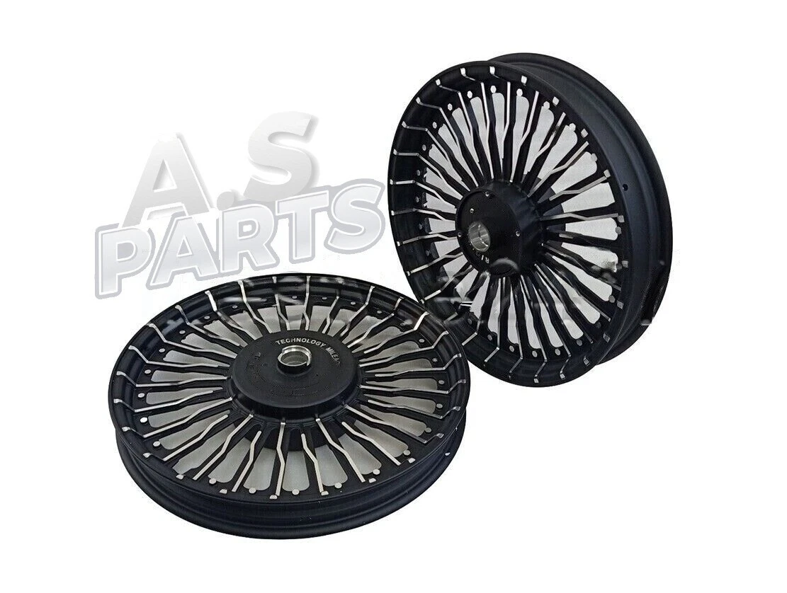 Fits Royal Enfield New Classic 350 REBORN Front Rear 26 Spoke Alloy Wheel Rims