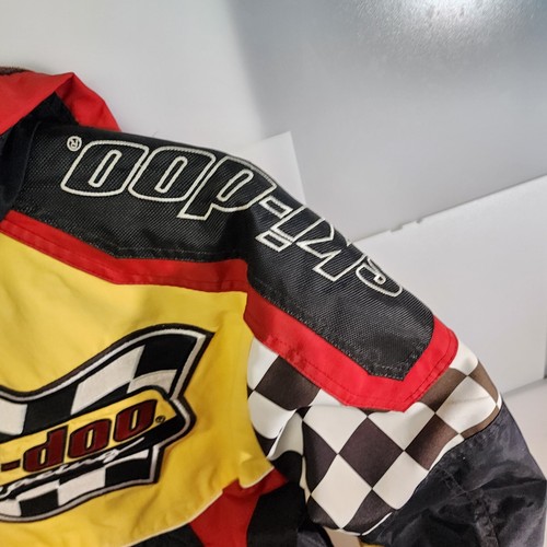 Vintage 90s Y2K Ski-doo Jacket Snowmobile Bombardier Bomber Racing Coat Size S - Picture 15 of 23