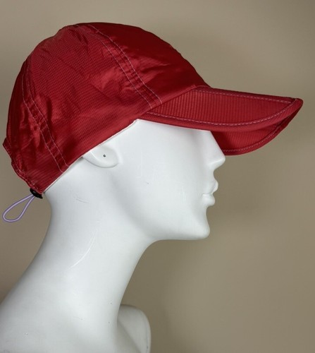 Free People Movement On The Run Packable Baseball Cap Red With Carry Pouch $48 - Picture 9 of 11