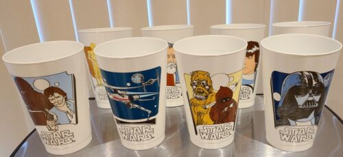 NEW Limited 1977 Complete Set of 8 Star Wars Collectors Cups Coca Cola Rare  - Picture 1 of 6
