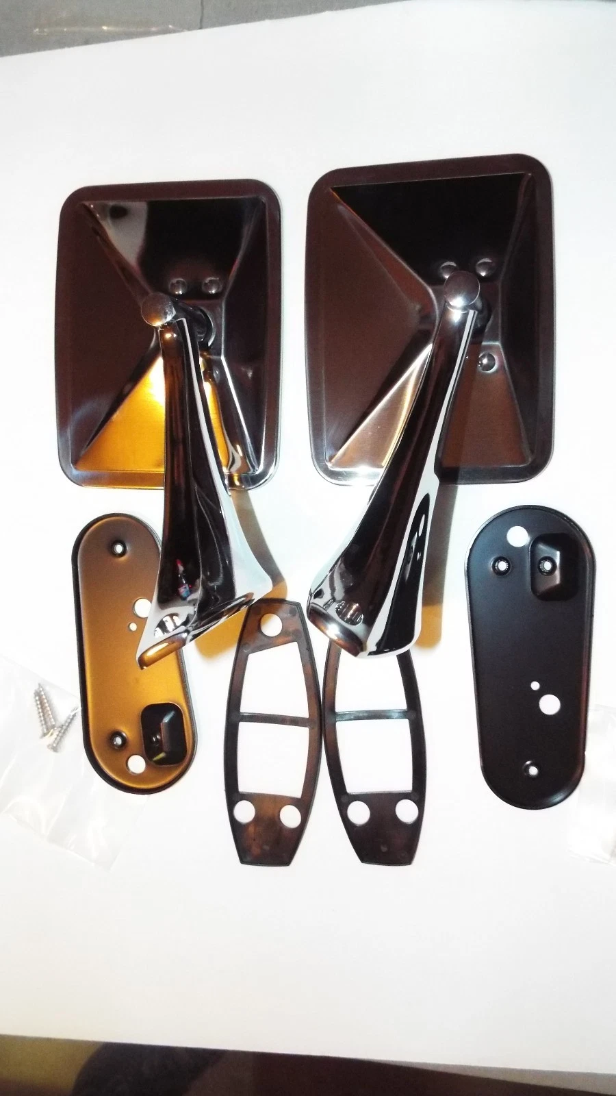 -1970 70 1971 71 1972 Chevrolet & GMC Truck Square Rectangle Chrome Door Mirrors