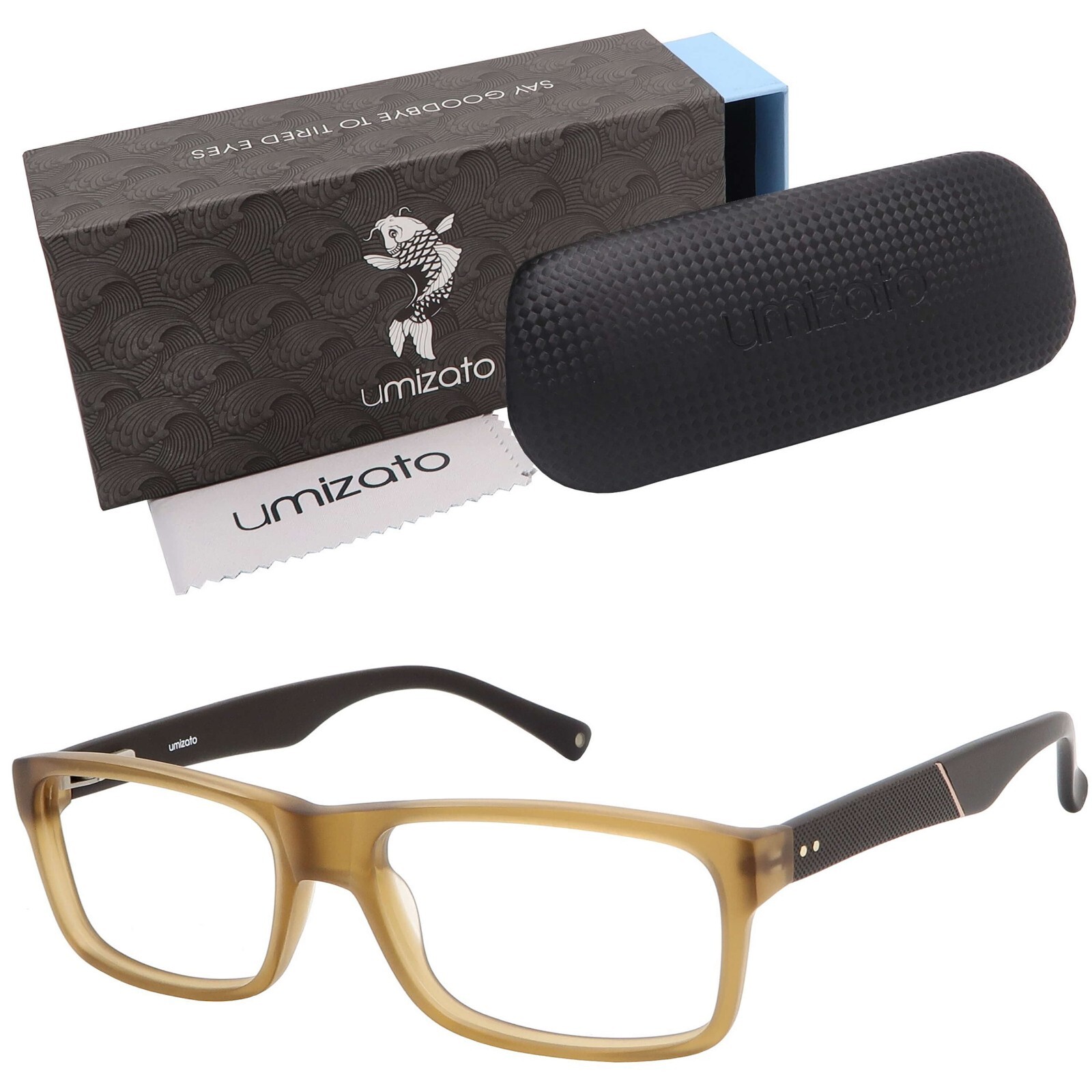 Umizato Blue Light Blocking Glasses Unisex Acetate Frame for Computer Use Java-image